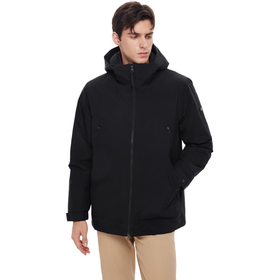 AIGLE  Black Outdoor Casual Sports Zip-Up Hooded Jacket AQ411 圖 3