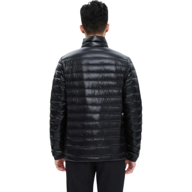 AIGLE  Black Outdoor Puffer Jacket with Warm High Neck and Zipper. AF801 圖 4