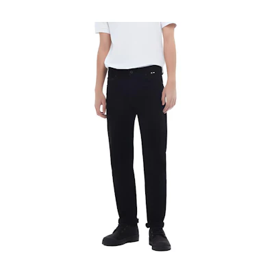 AIGLE Casual Solid Color Black Jeans - Minimalist and Comfortable. AD451