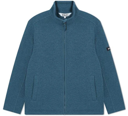 AIGLE ロゴ付きフルジップフリースジャケット グレイッシュブルー AF831 Order AIGLE ロゴ付きフルジップフリースジャケット グレイッシュブルー AF831