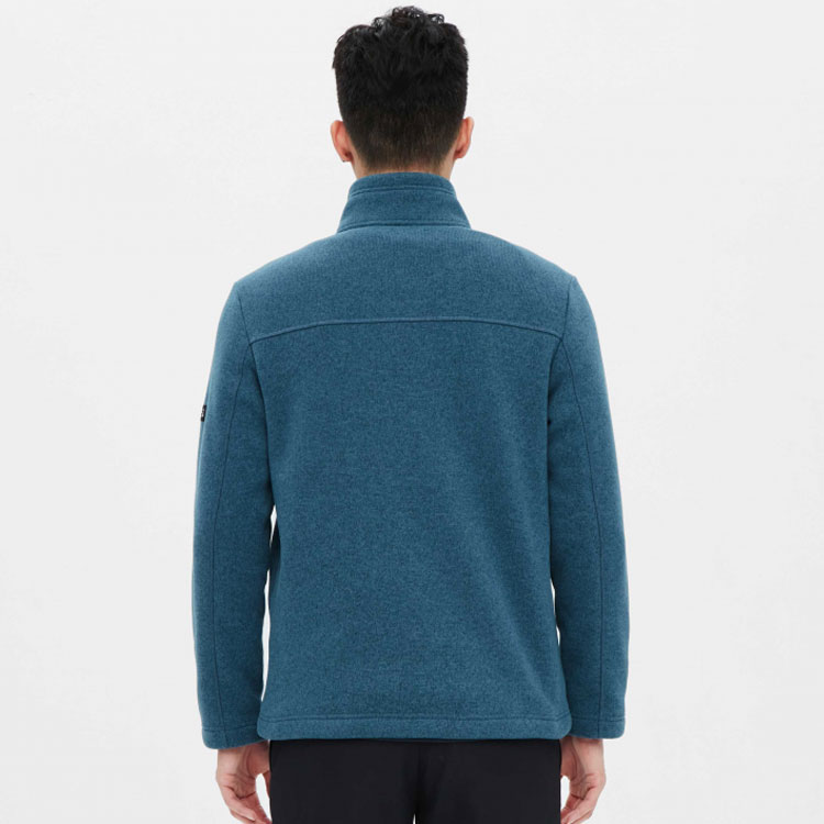 AIGLE  Full-Zip Fleece Jacket with Logo, Grayish Blue. AF831 圖 4