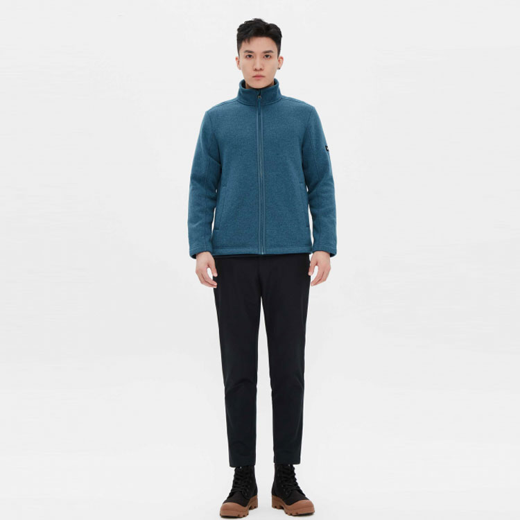 AIGLE  Full-Zip Fleece Jacket with Logo, Grayish Blue. AF831 圖 5