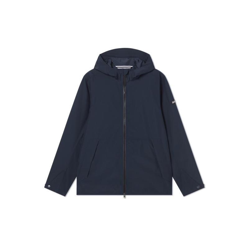 AIGLE  GTX Logo Hooded Jacket Imperial Deep Blue AW461