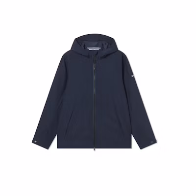 AIGLE GTX Logo Hooded Jacket Imperial Deep Blue AW461