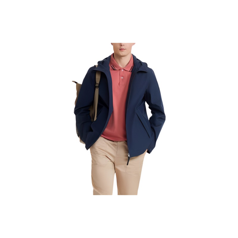 AIGLE  GTX Logo Hooded Jacket Imperial Deep Blue AW461 圖 2