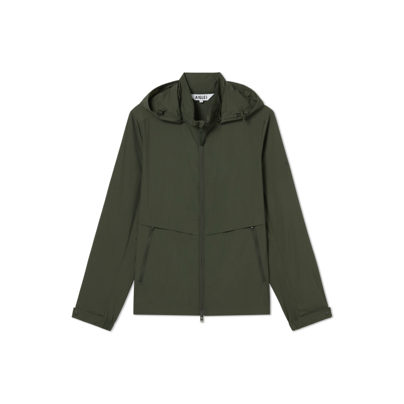 AIGLE  Lightweight UV Protection Water-Resistant Jacket - Avocado Green AW441