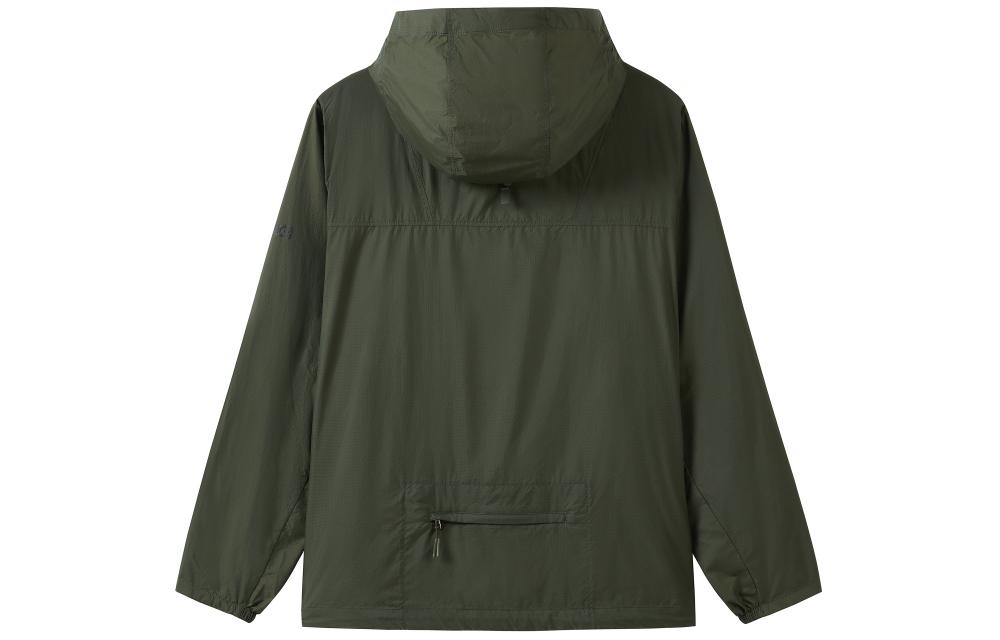 AIGLE  Solid Simple Hooded Zip Jacket Avocado Green Long Sleeve AT993 圖 3