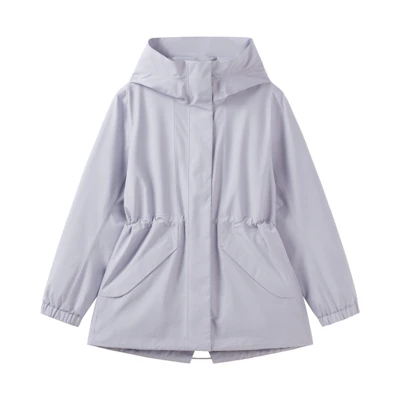 AIGLE Waterproof Windproof Outdoor Jacket - Hiking, Skiing - Gray Purple BD163