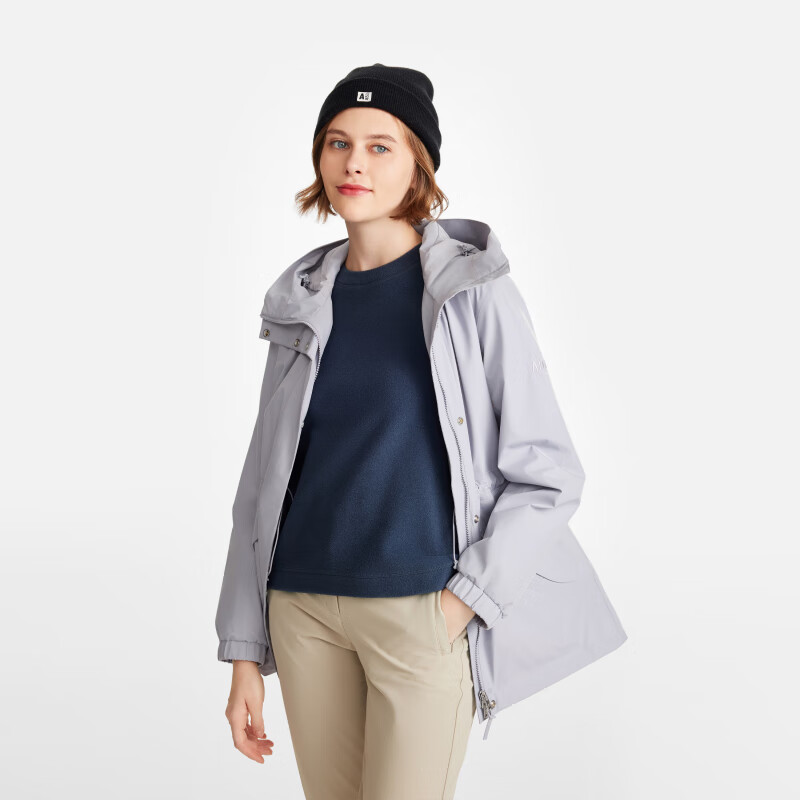 AIGLE  Waterproof Windproof Outdoor Jacket - Hiking, Skiing - Gray Purple BD163 圖 6