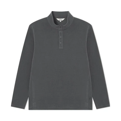 AIGLE Asphalt Gray Solid Color Casual Sweatshirt AL424