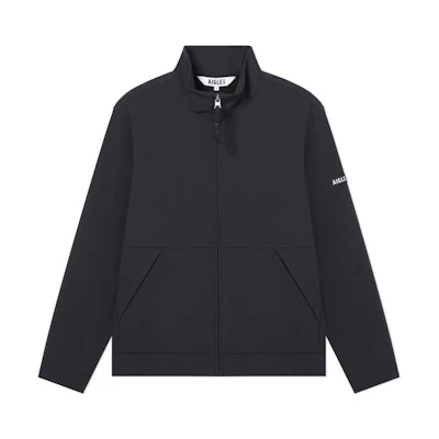 AIGLE Black Stand Collar Long-Sleeve Jacket AX147