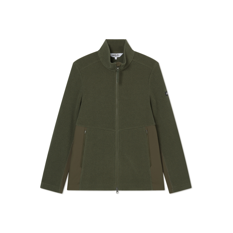 AIGLE Casual Solid Color Jacket Avocado Green AQ481