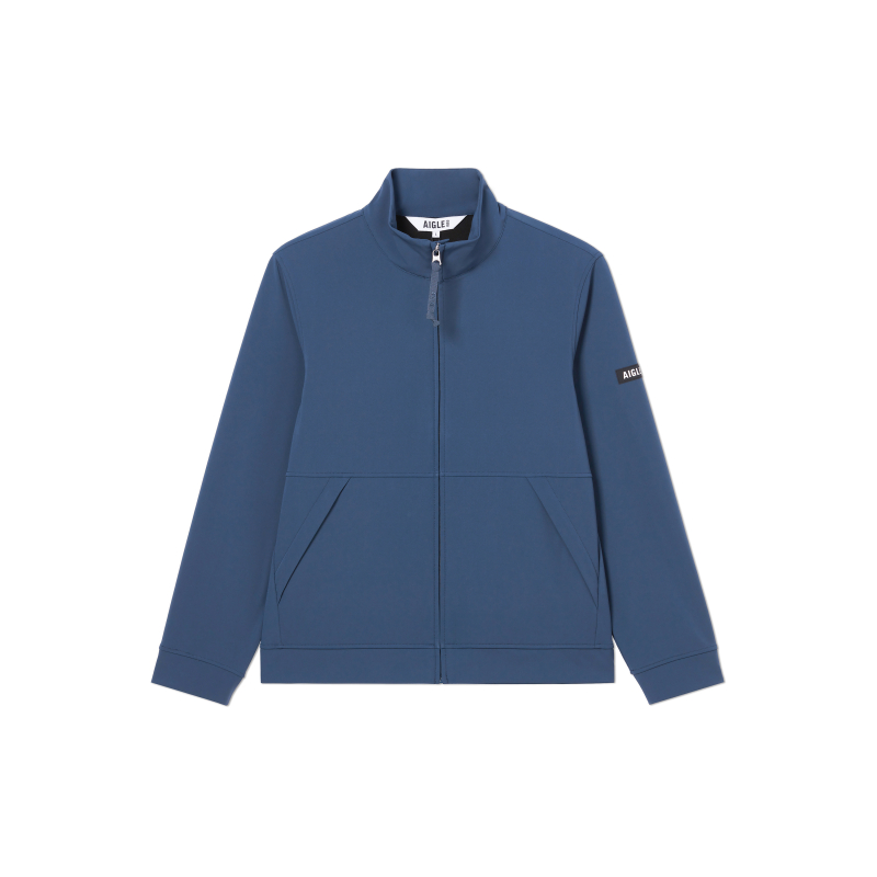 AIGLE Casual Solid Jacket Light Navy Blue AX142