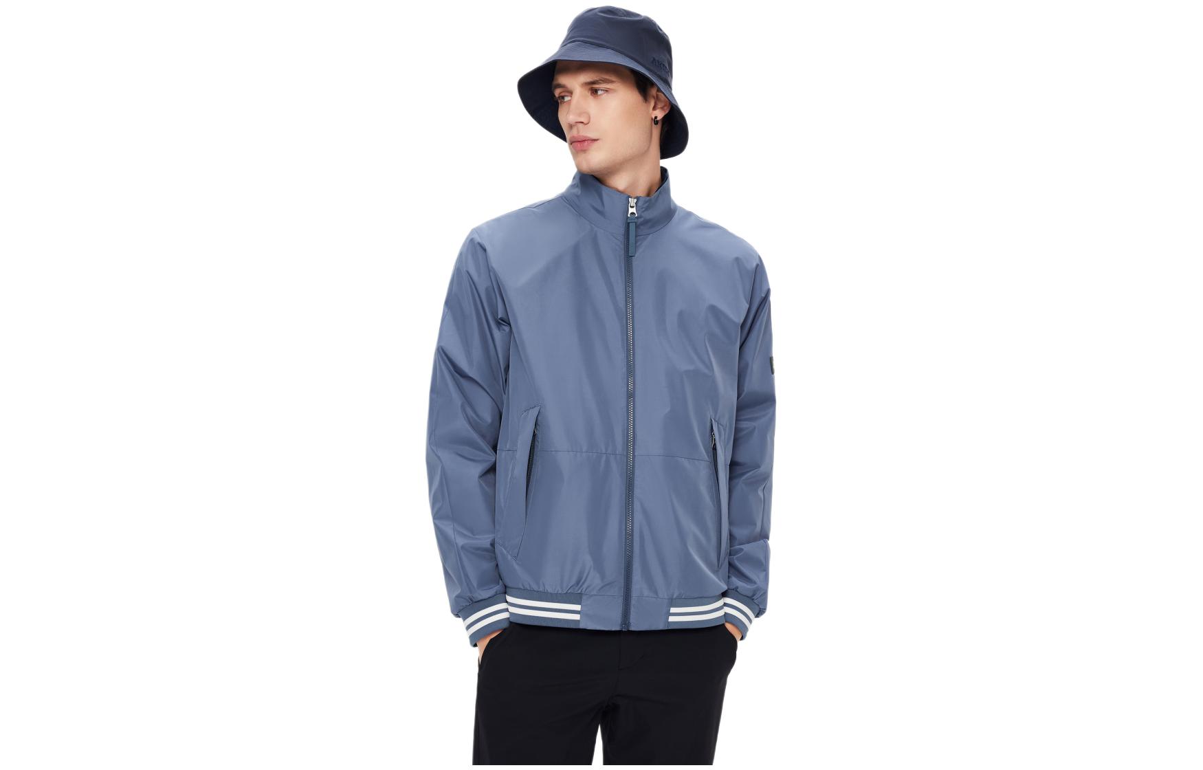 AIGLE Casual Stylish Jacket in Swamp Blue AI283