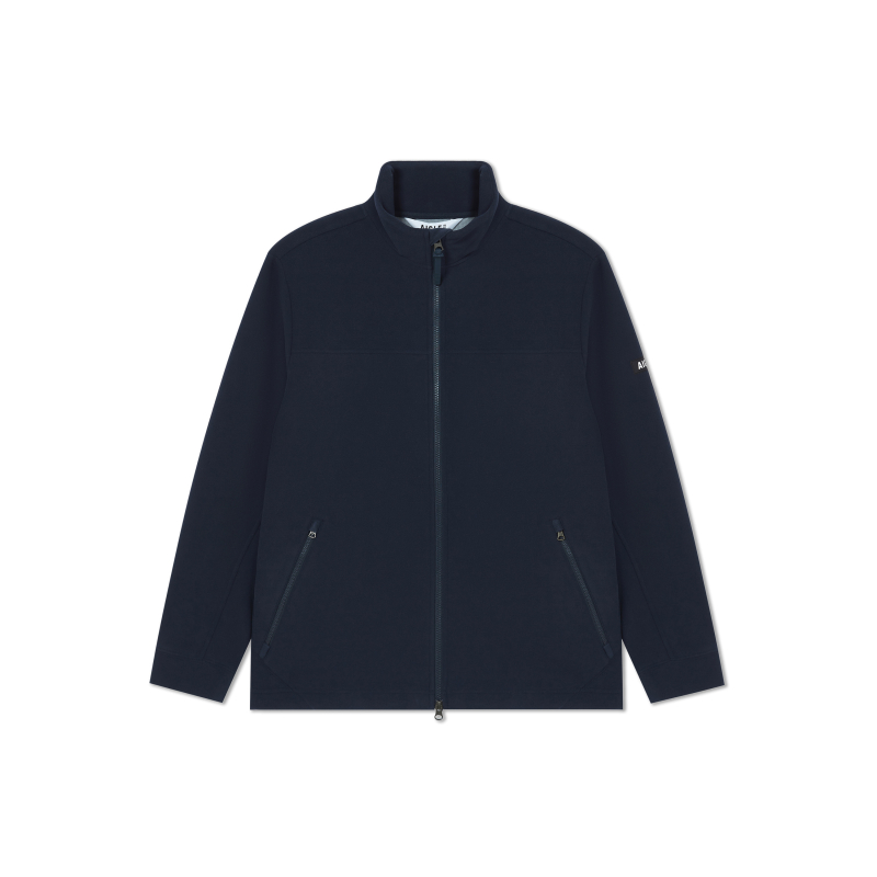 AIGLE Fleece Jacket with Stand Collar in Imperial Deep Blue AF732
