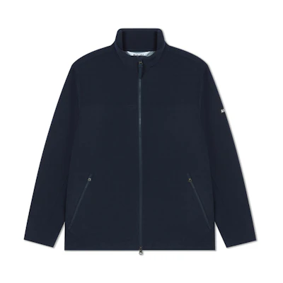 AIGLE Fleece Jacket with Stand Collar in Imperial Deep Blue AF732