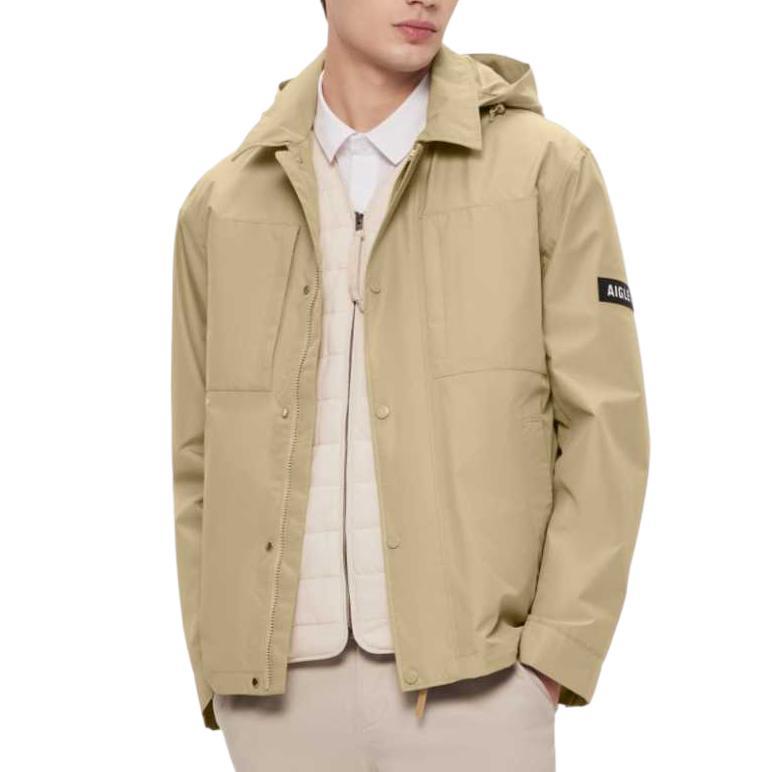 AIGLE GTX Waterproof Windproof Breathable Hiking Jacket Beige AI422