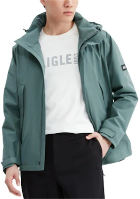 AIGLE GORE-TEX Jaket Hoodie Tahan Air dan Angin Stone Blue. AJ471 Buy AIGLE GORE-TEX Jaket Hoodie Tahan Air dan Angin Stone Blue. AJ471