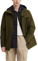 AIGLE GORE-TEX Waterproof Windproof Breathable Hooded Jacket Khaki Green N9812 AIGLE GORE-TEX Waterproof Windproof Breathable Hooded Jacket Khaki Green N9812