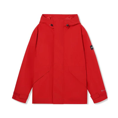 AIGLE GORE-TEX Windproof Waterproof Breathable Hooded Jacket Red Q264L