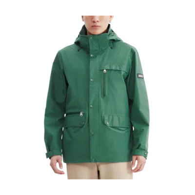 AIGLE GORE-TEX Windproof Waterproof Breathable Jacket Pine Green AD048