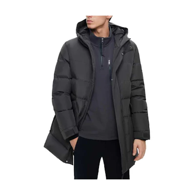 AIGLE GTX Insulated Windproof Waterproof Down Jacket Carbon Grey AP215