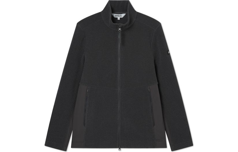 AIGLE Insulated Outdoor Jacket Carbon Fiber Gray AQ483