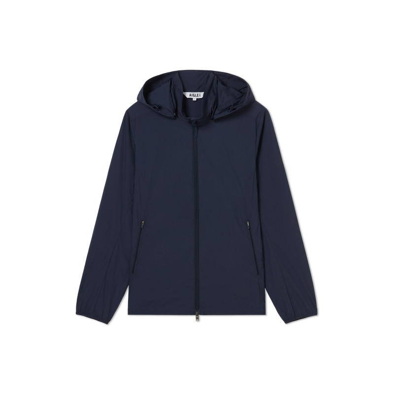 AIGLE Lightweight UV-Resistant Water-Repellent Jacket Empire Deep Blue AW431