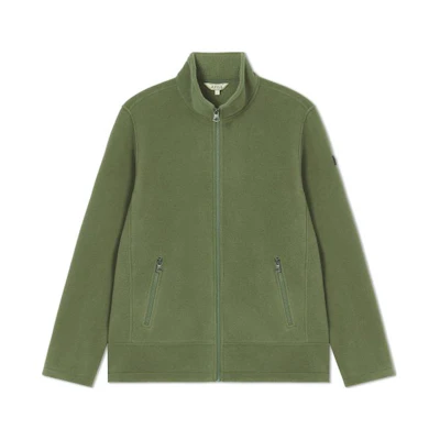 AIGLE Logo Fleece Jacket Water-Resistant Thick Warm - Leaf Green AL502