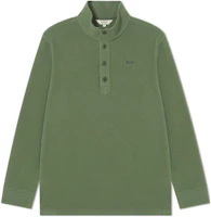 AIGLE Logo Fleece Pullover with Stand Collar - Leaf Green AL412 AIGLE Logo Fleece Pullover with Stand Collar - Leaf Green AL412
