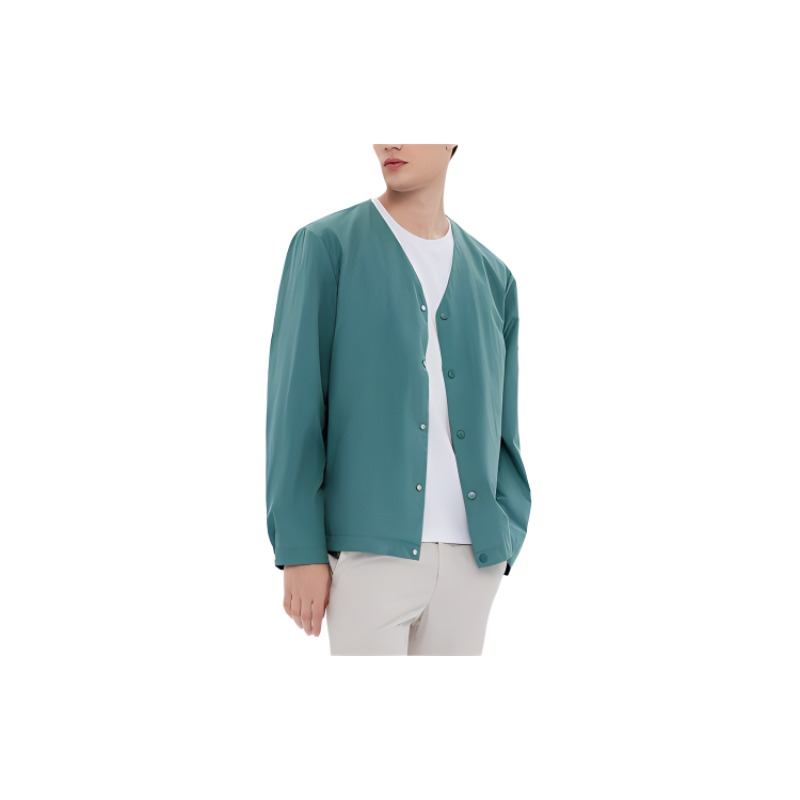 AIGLE Logo Water-Repellent Lightweight Casual Jacket Men’s - Strait Green AH173