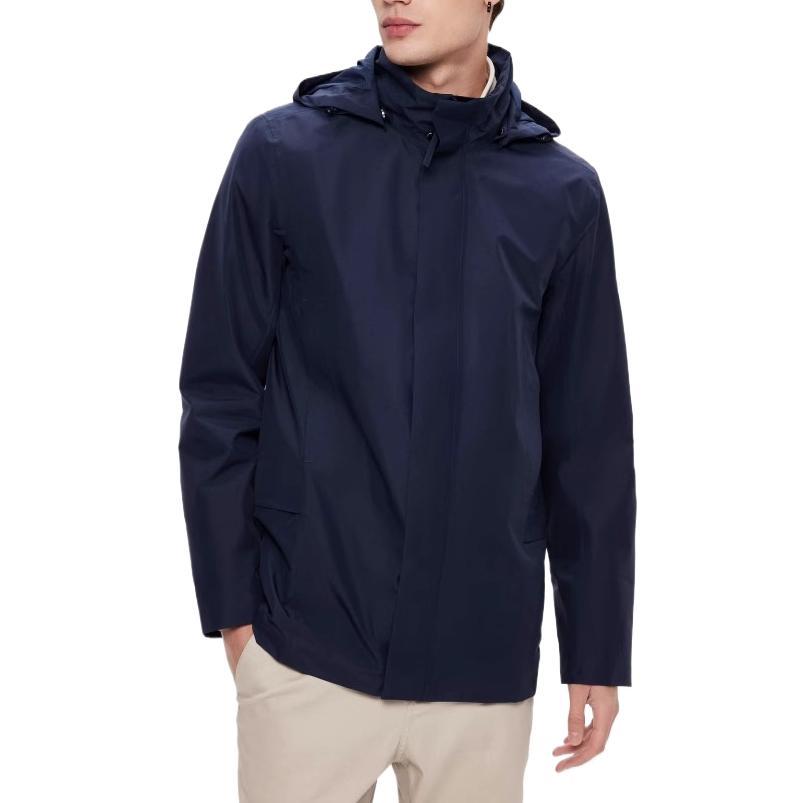 AIGLE Navy Outdoor Waterproof Windproof Breathable Hiking Jacket AR011