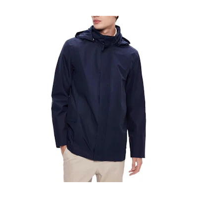 AIGLE Navy Outdoor Waterproof Windproof Breathable Hiking Jacket AR011