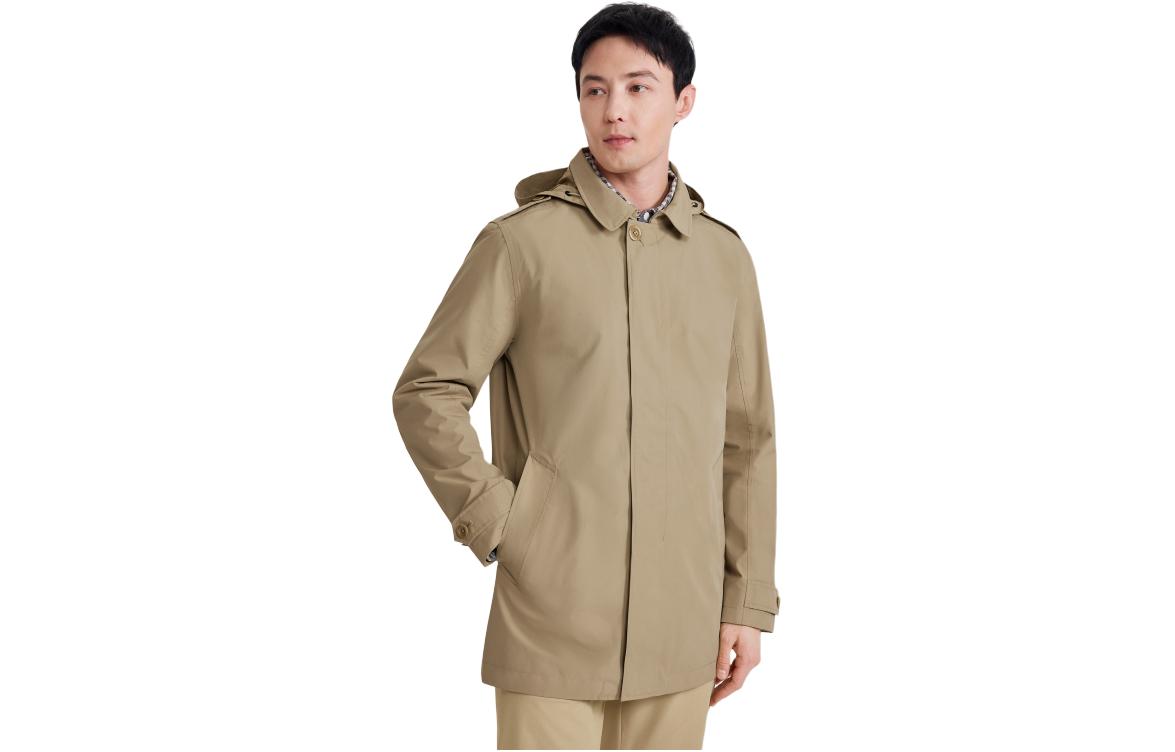 AIGLE Outdoor Detachable Hood Jacket - Cuminum Brown AX851