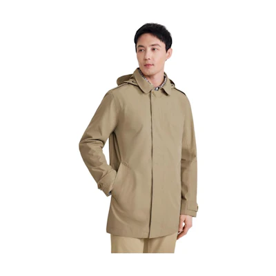 AIGLE Outdoor Detachable Hood Jacket - Cuminum Brown AX851