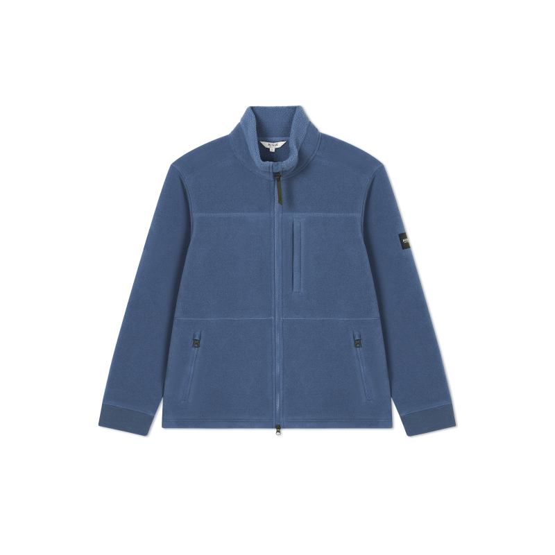 AIGLE Outdoor Fleece Zipper Jacket in Mineral Blue AX453