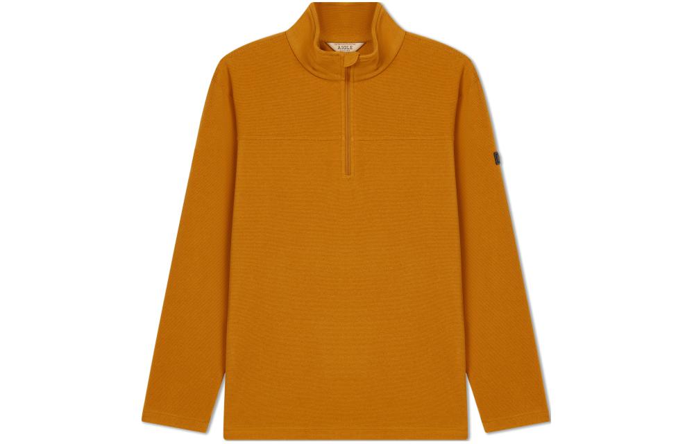 AIGLE Outdoor Long-Sleeve Sweatshirt Spice Yellow – Warm & Comfortable AX383