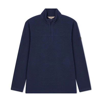AIGLE Outdoor Sport Long-Sleeve Sweatshirt - Indigo Blue, Warm & Comfortable AX382