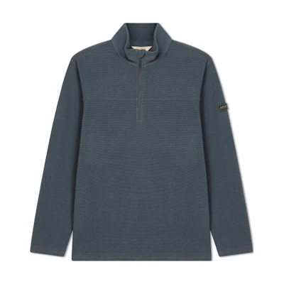 AIGLE Outdoor Sports Casual Warm Long-Sleeve Sweatshirt - Rock Gray Blue AX381