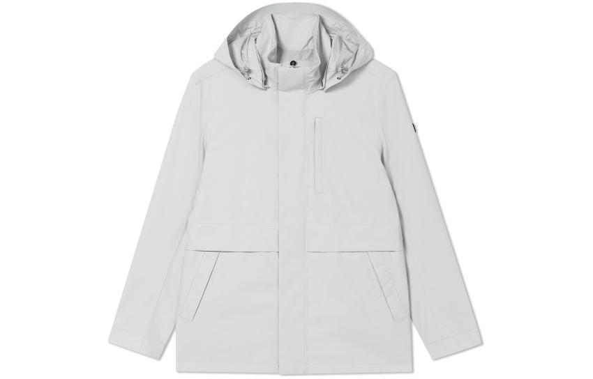 AIGLE Outdoor Sports Detachable Hood Jacket - Dark Gray AL402