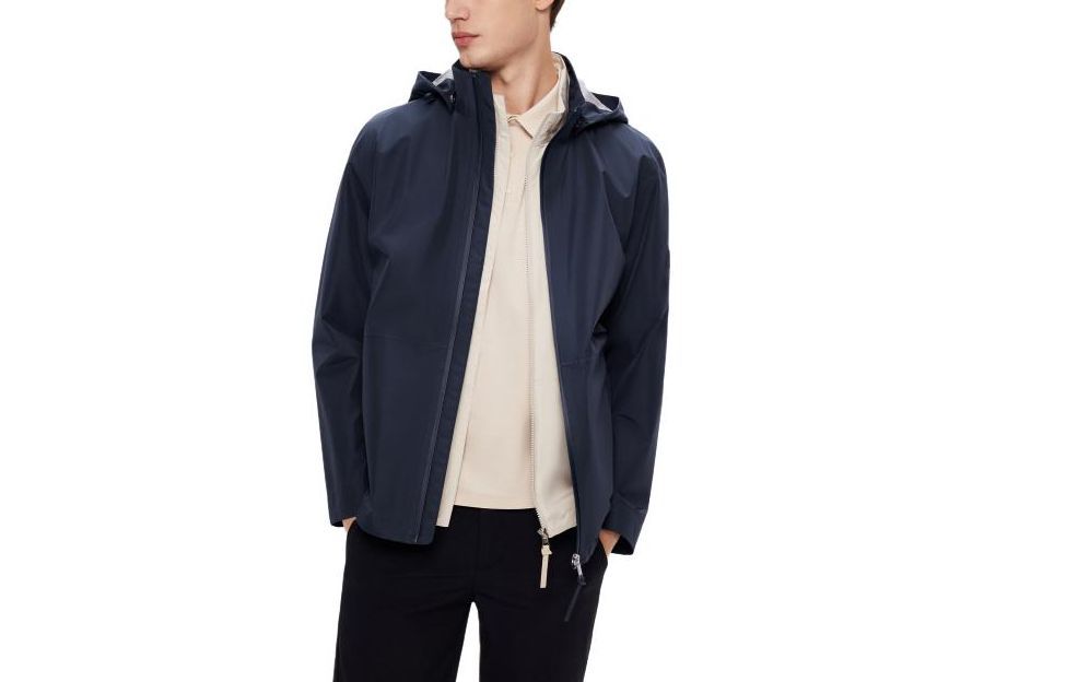 AIGLE Outdoor Waterproof Windproof Jacket - Imperial Navy Blue AM331