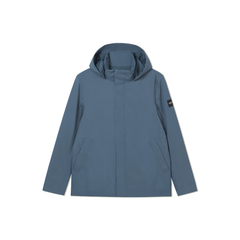 AIGLE Outdoor Waterproof Zip Hoodie Jacket - Mineral Blue AL463