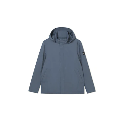 AIGLE Outdoor Waterproof Zip Hoodie Jacket - Mineral Blue AL463