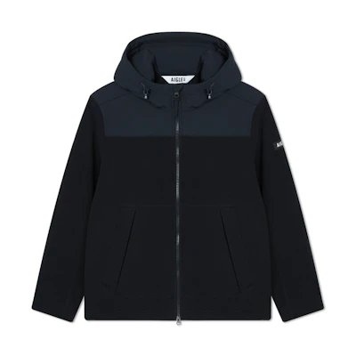 AIGLE Polartec Water-Resistant Fleece Outdoor Jacket Men’s Black AQ472