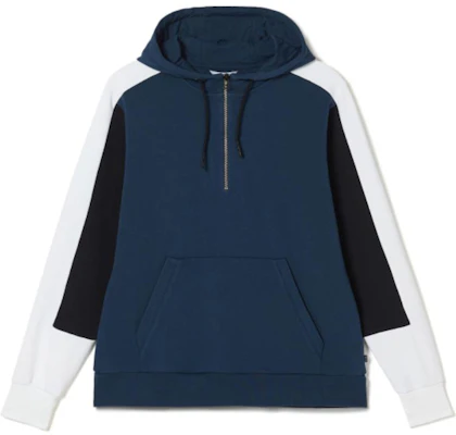 AIGLE Hoodie Warna Color-Block Cozy dengan Tali Serut Biru Whale N0066 Buy AIGLE Hoodie Warna Color-Block Cozy dengan Tali Serut Biru Whale N0066