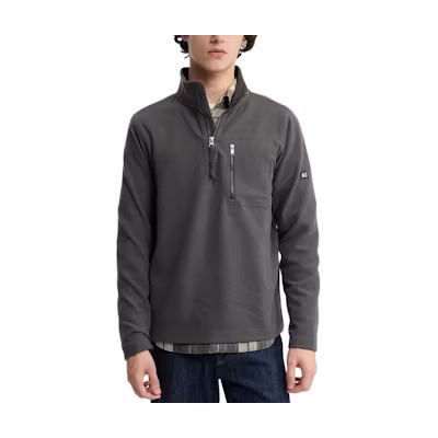 AIGLE Slim Fit Pullover Long Sleeve Jacket Carbon Fiber Gray AN383