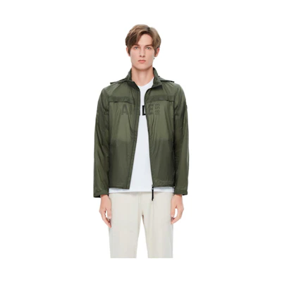 AIGLE Solid Outdoor Waterproof Jacket Leaf Green AR623