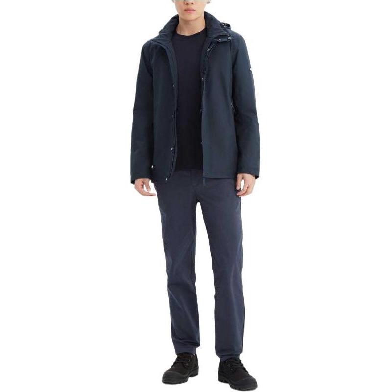 AIGLE Solid Outdoor Zip Hoodie Jacket - Imperial Deep Blue AG081