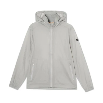 AIGLE Solid Zipper Casual Sports Jacket - Pebble Gray Q7933