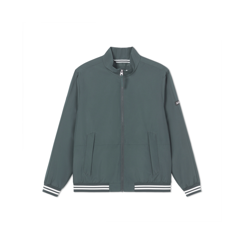 AIGLE SS24 Windproof Breathable Outdoor Fashion Jacket Charcoal Gray BC642